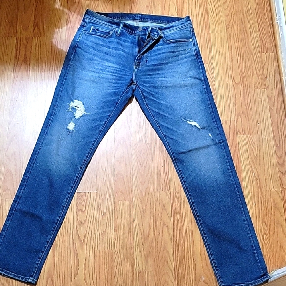 Abercrombie & fitch mens blue jeans skinny stretch 34/34